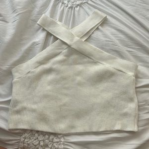 Criss-cross halter top